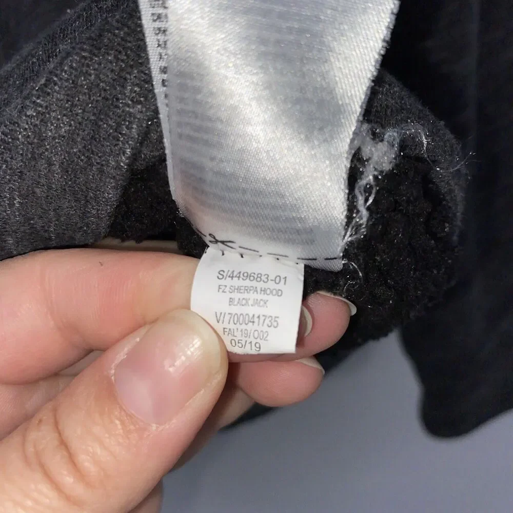 Old Navy Kids Hooded Full Zip Fleece Lined Sweatshirt Gray Small 6-7